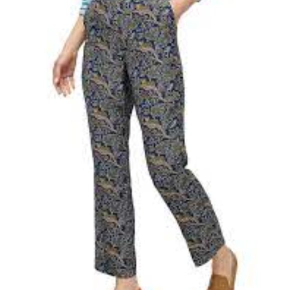 J. Crew Botanical Cheetah Silk Pants - Picture 2 of 6